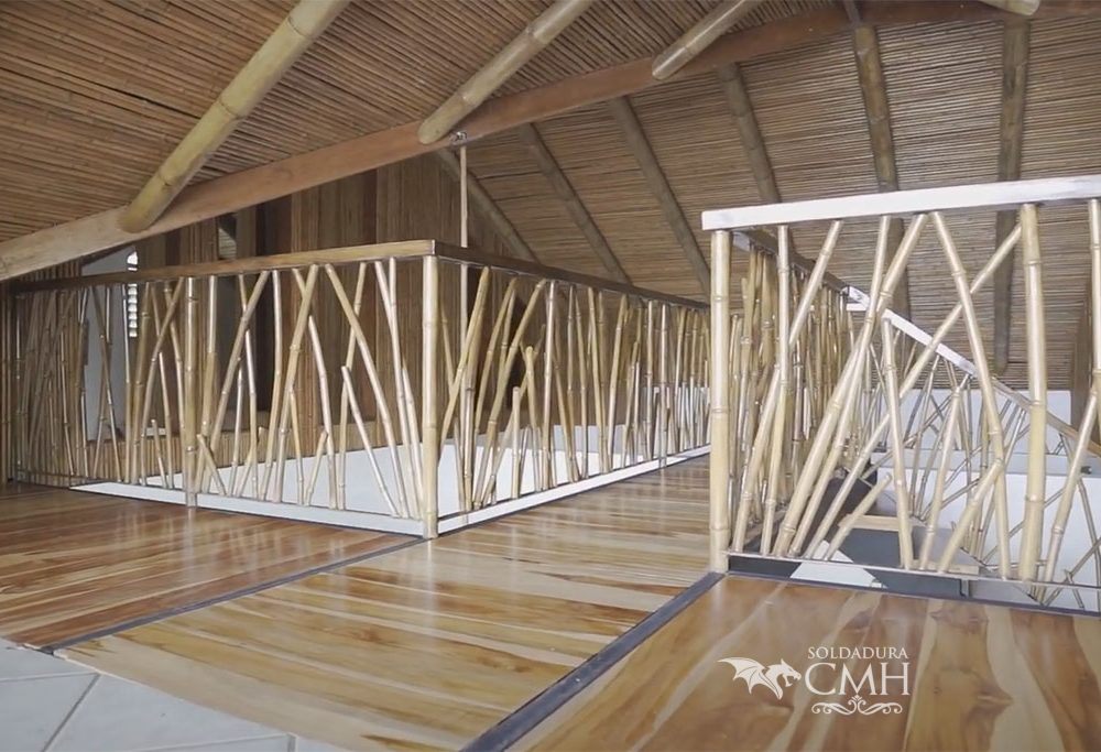 Escaleras personalizadas de hierro forjado tipo bambú